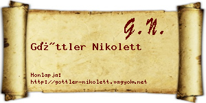 Göttler Nikolett névjegykártya