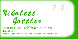 nikolett gottler business card